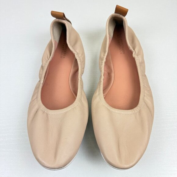 EUC Mercedes Castillo Carola Ballet Flats in Beige Leather - Picture 2 of 8